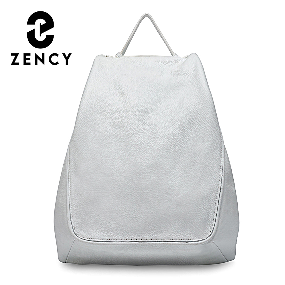 Travel Backpack Anti Theft - Zency mulheres 100% couro genuíno anti-roubo