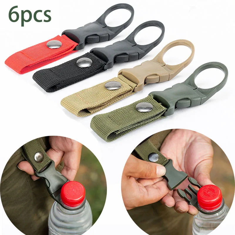 Rucksack Military Style - 6 pçs acampamento webbing fivela gancho