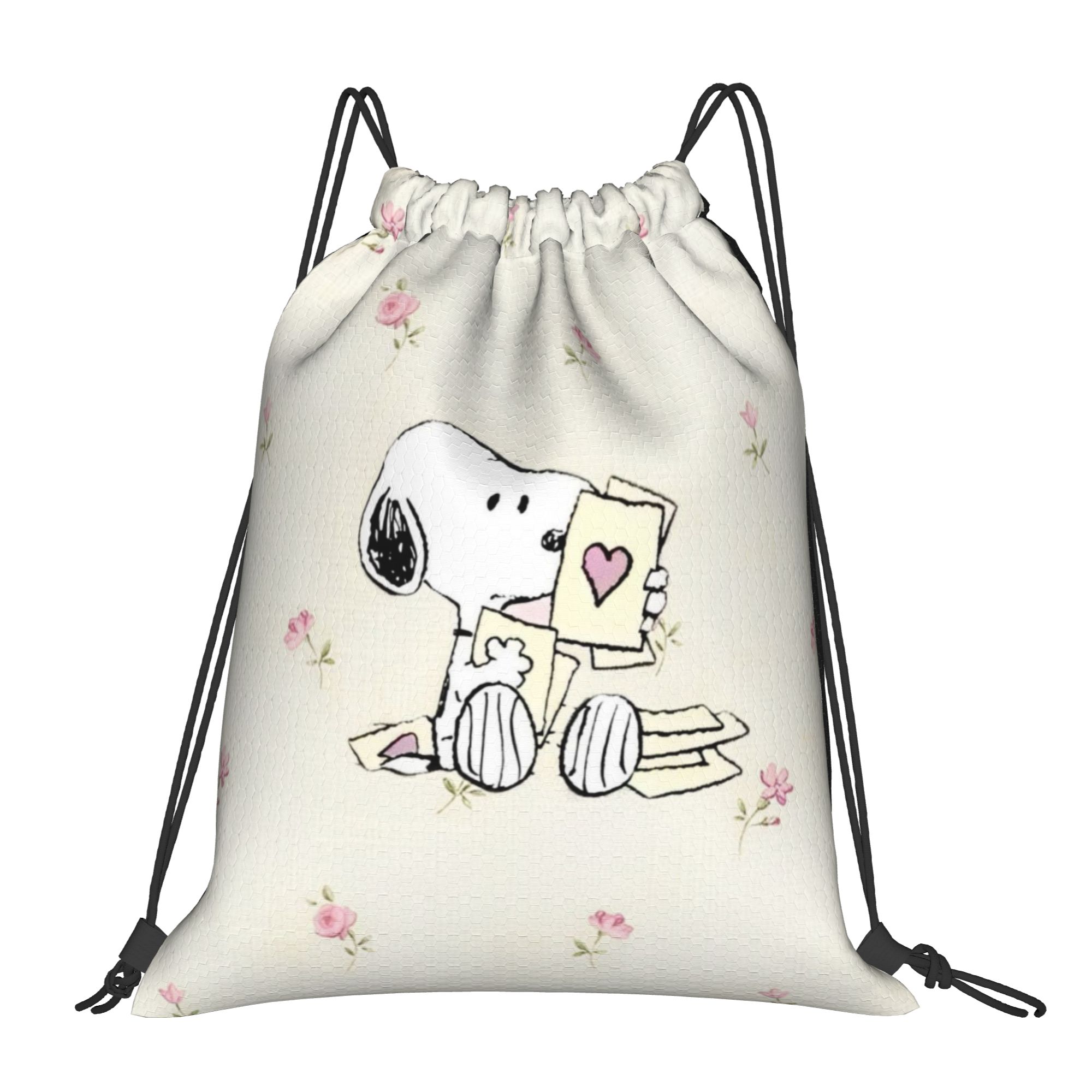 Mochila S-Snoopys Loving Gestu - Drawstring Gym Bag avaliação e preço