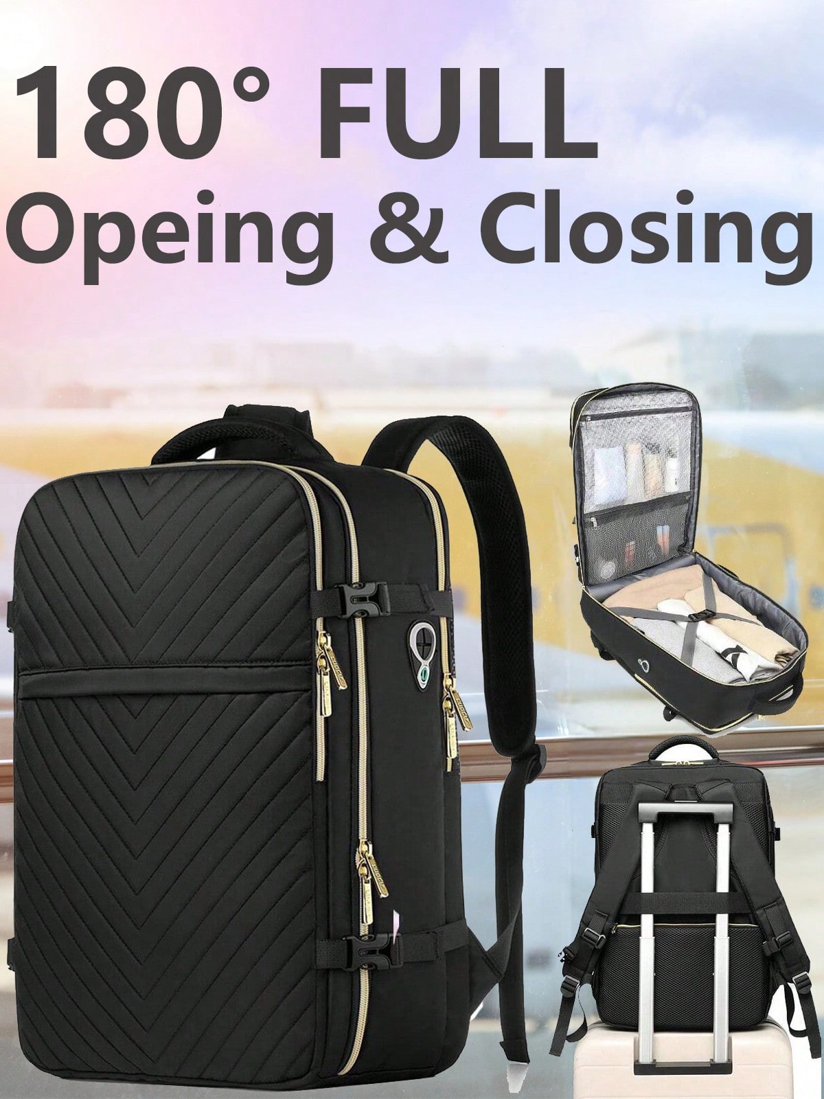 Mochila de viagem grande para  - Travel Backpack Anti Theft avaliação e preço