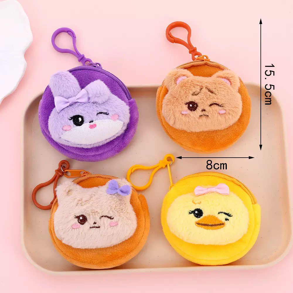 Nova Bolsa de Moedas de Pelúci - Mini Backpack Purse avaliação e preço