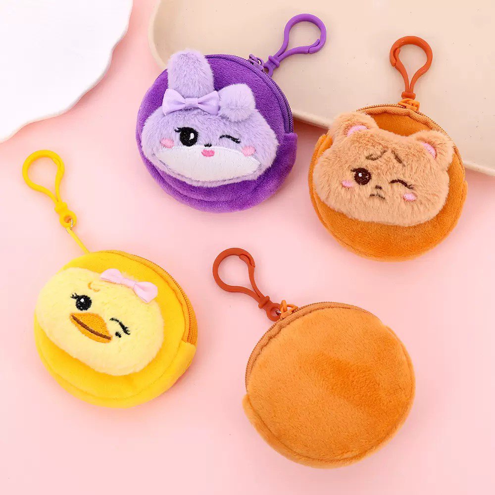 Nova Bolsa de Moedas de Pelúci - Mini Backpack Purse avaliação e preço