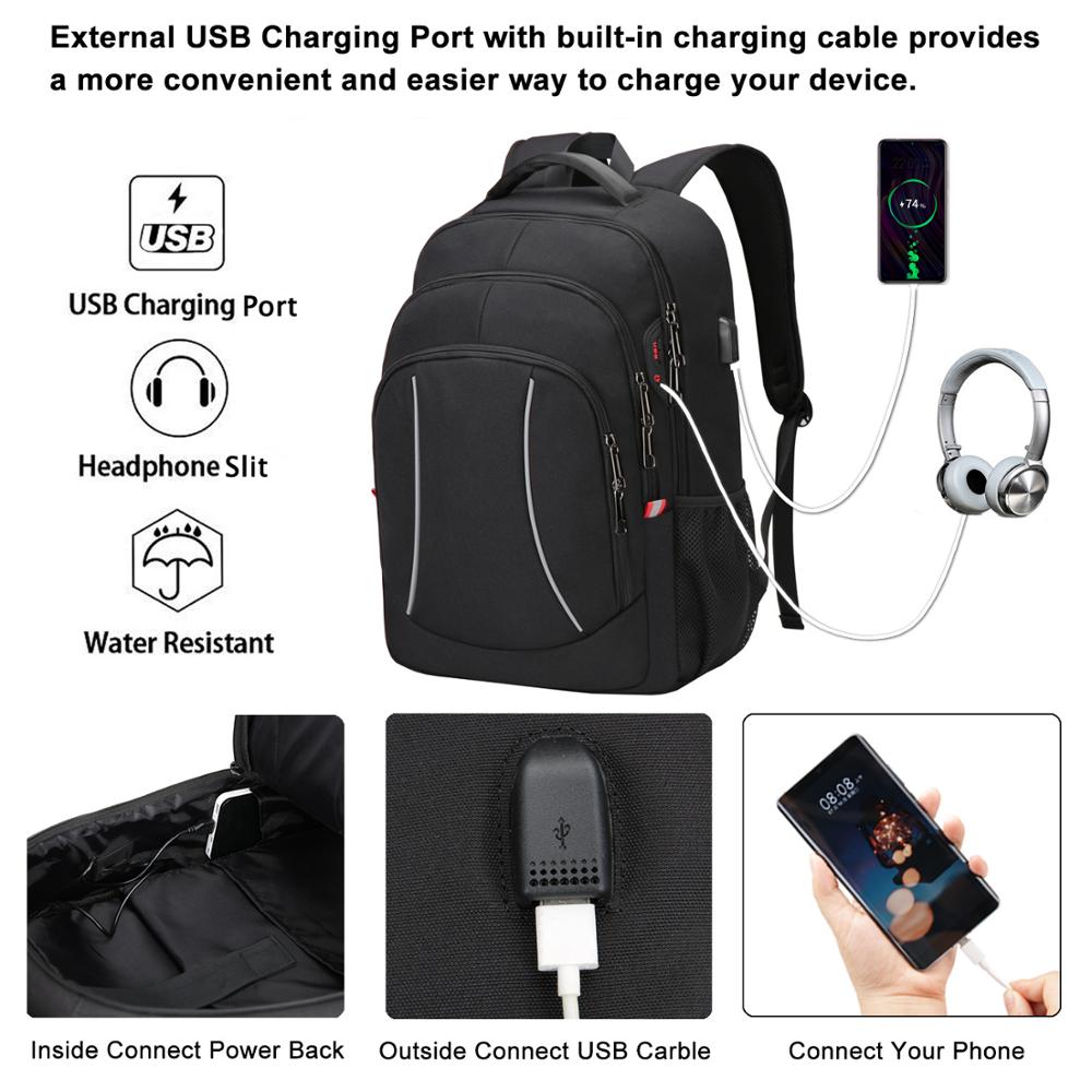 Homens multifuction viagem moc - Travel Backpack Anti Theft avaliação e preço