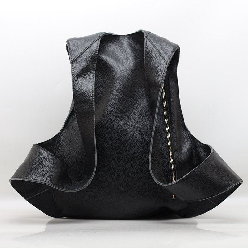 Mochila de couro genuíno para  - Travel Backpack Anti Theft avaliação e preço