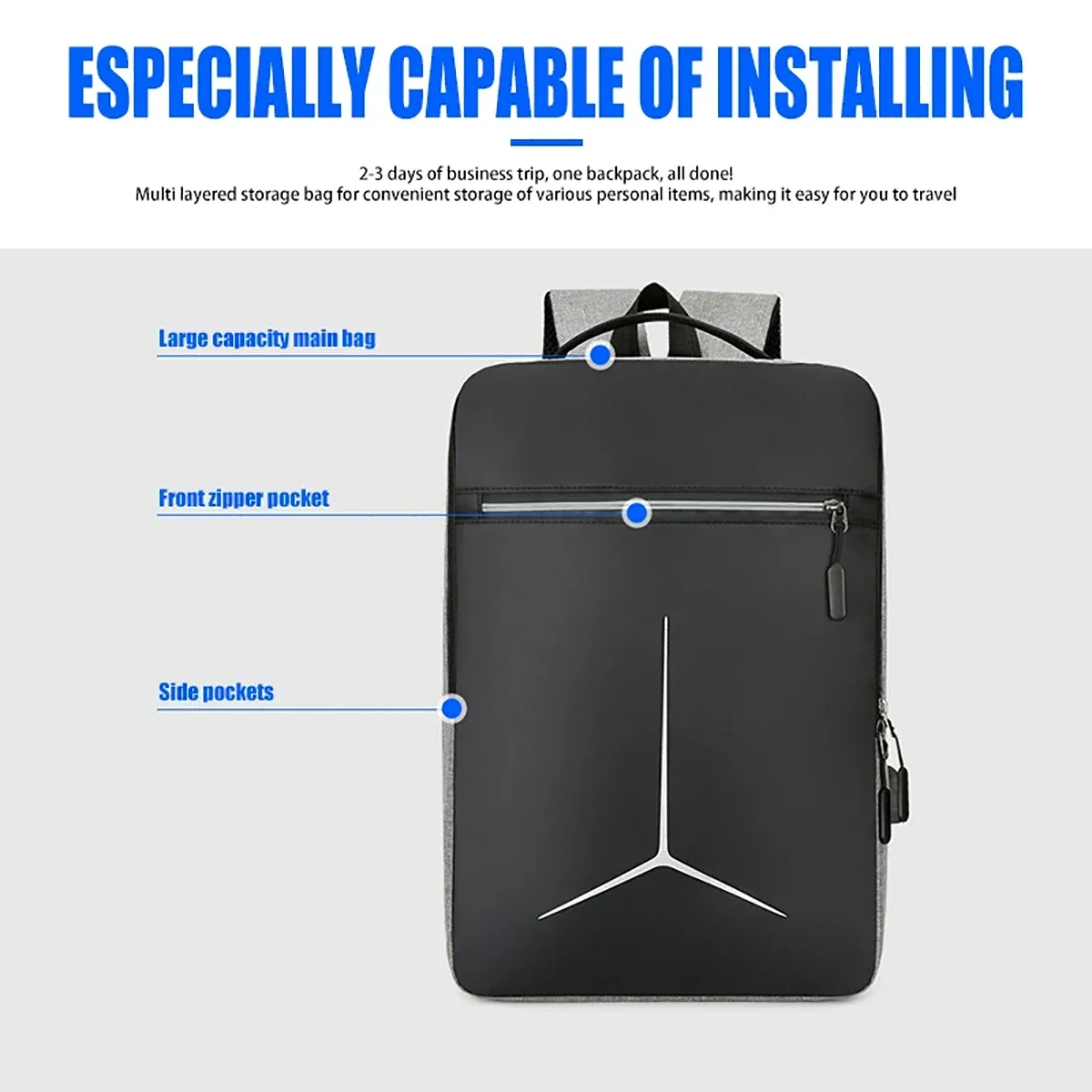 Mochila Antifurto USB Impermeá - Travel Backpack Anti Theft avaliação e preço